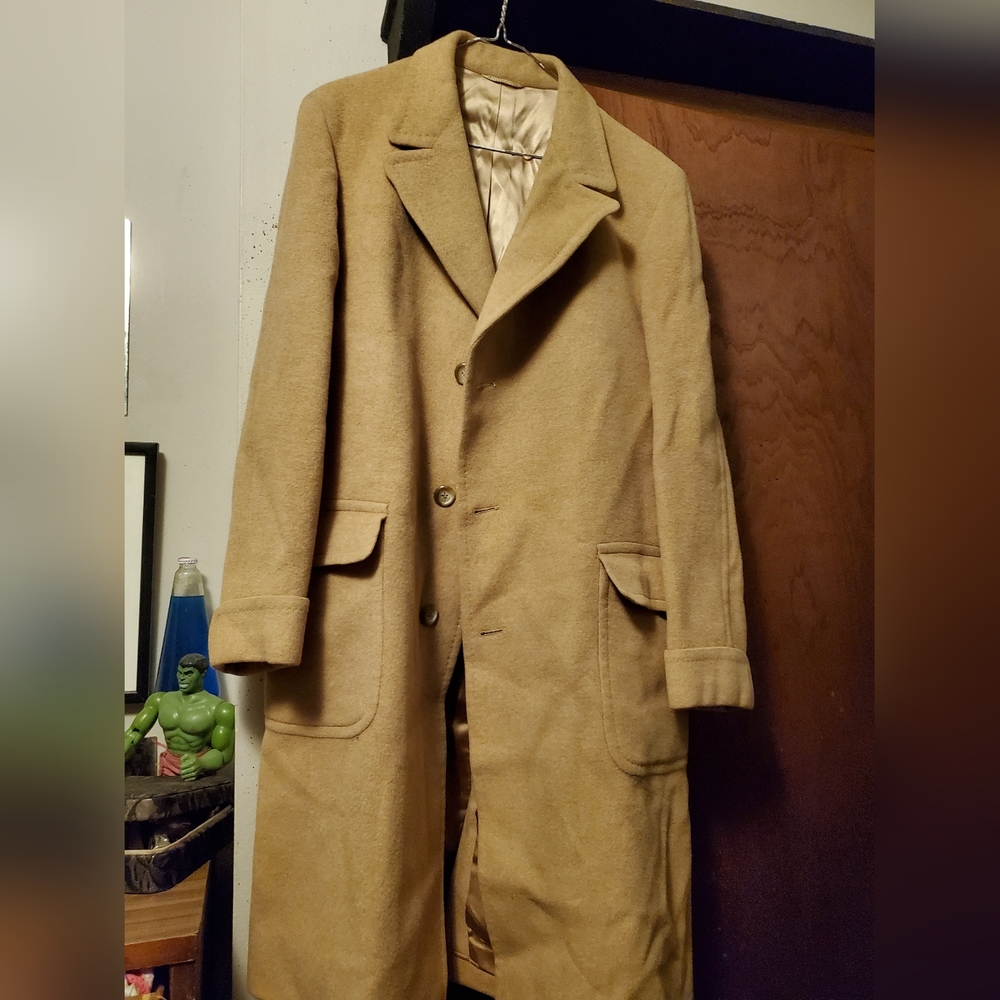 100% Camel hair overcoat